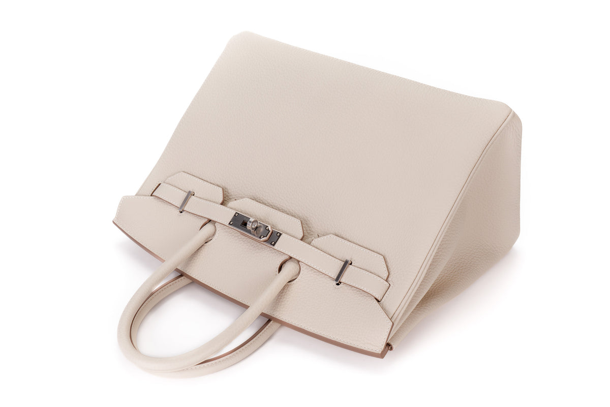 Hermès Birkin 35 Craie Togo Palladium Hardware - view 8