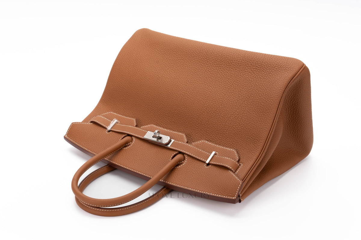 Hermès Birkin 35 Gold Togo Palladium Hardware - view 8