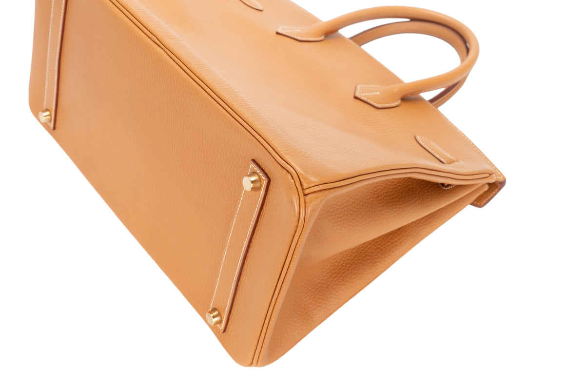 Hermès Birkin 35 Natural Sable Ardennes Gold Hardware - view 14