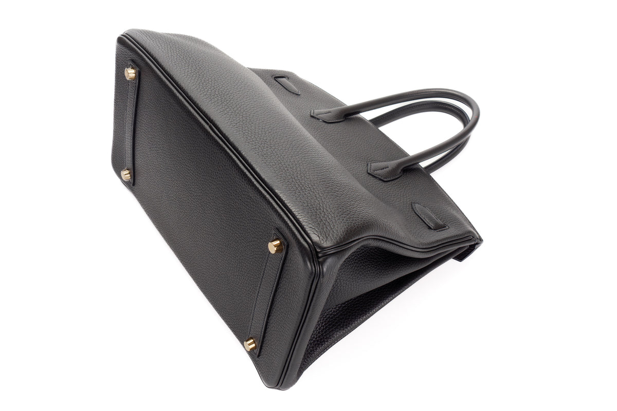Hermès Birkin 35 Noir Clemence Gold Hardware - view 14