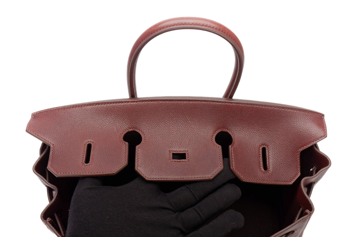 Hermès Birkin 35 Rouge Sellier Gulliver Palladium Hardware - view 15