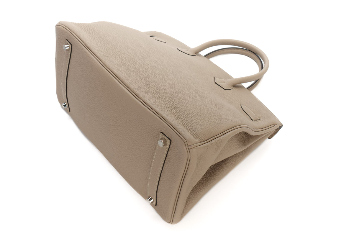 Hermès Birkin 35 Trench Togo Palladium Hardware - view 14