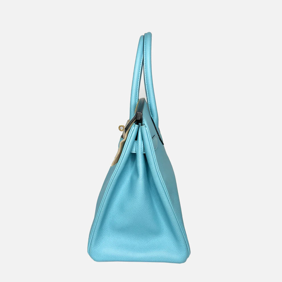 Hermès Birkin 30 – Blue Atoll Epsom Leather with Gold Hardware (GHW) - Zeuskicks