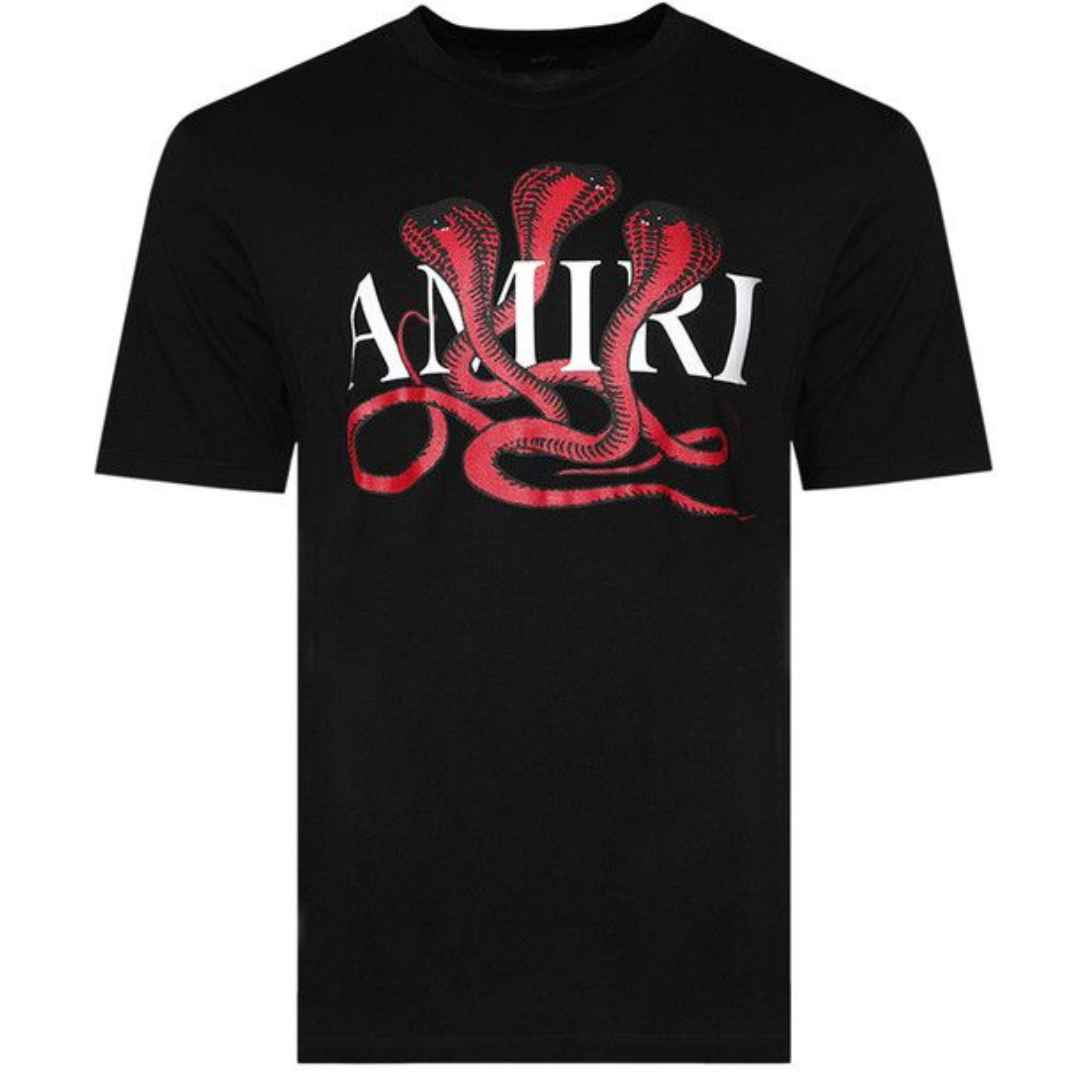 AMIRI SNAKE TEE BLACK RED by AMIRI Apparel