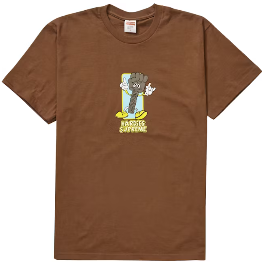 SUPREME BOLT TEE BROWN by SUPREME
