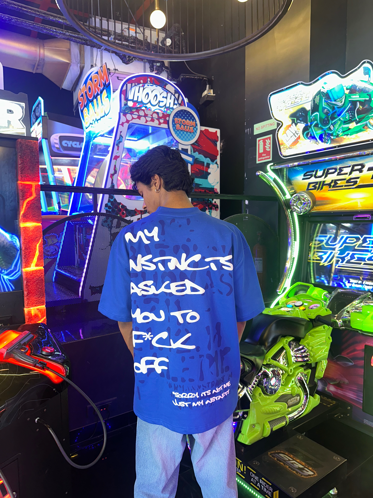 Humble Oversized T-Shirt - (Royal Blue) by Instinct First
