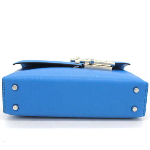 Hermès Mini Verrou Chaine Bag – Blue Chevre Leather - Zeuskicks