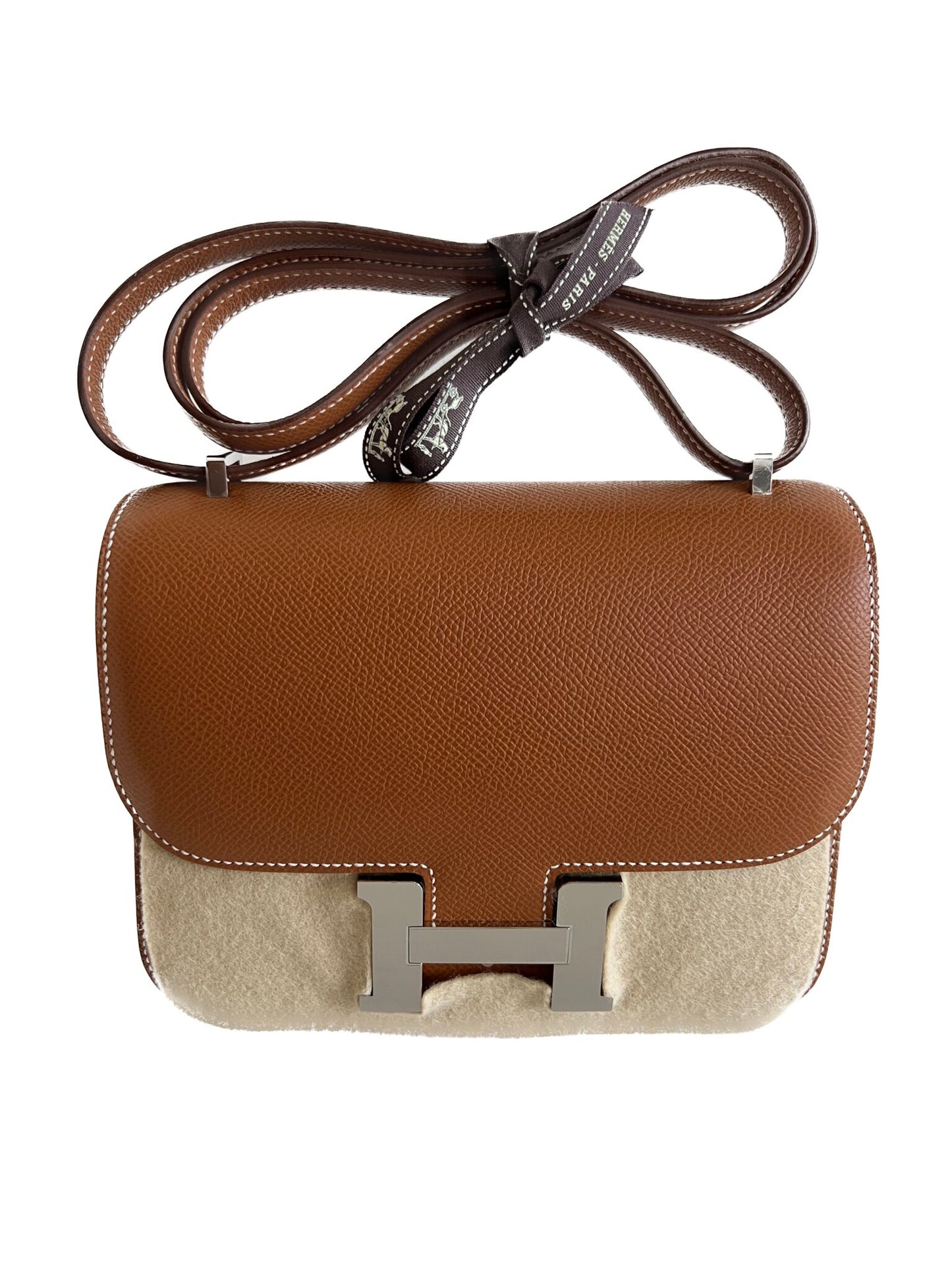 Hermès Constance 18 — Gold Epsom Silver Hardware