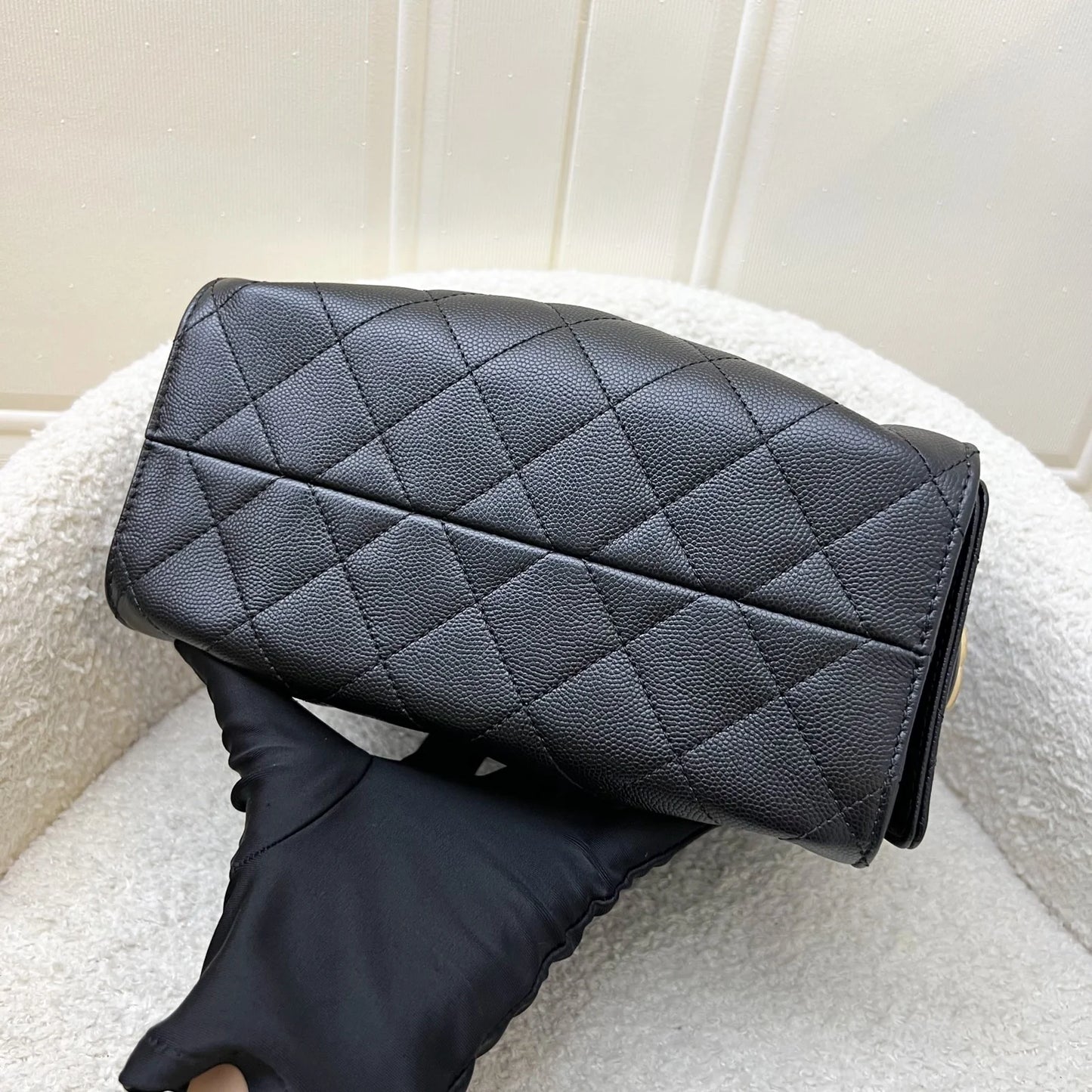 Chanel 25 Mini Hobo Bag – Black Caviar Leather (GHW) - Zeuskicks