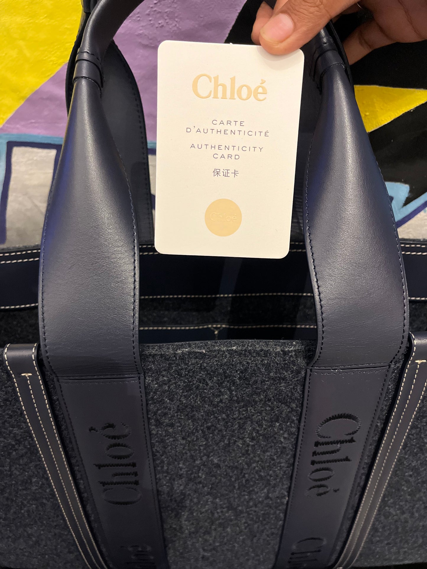 CHLOE Large Woody Tote Bag