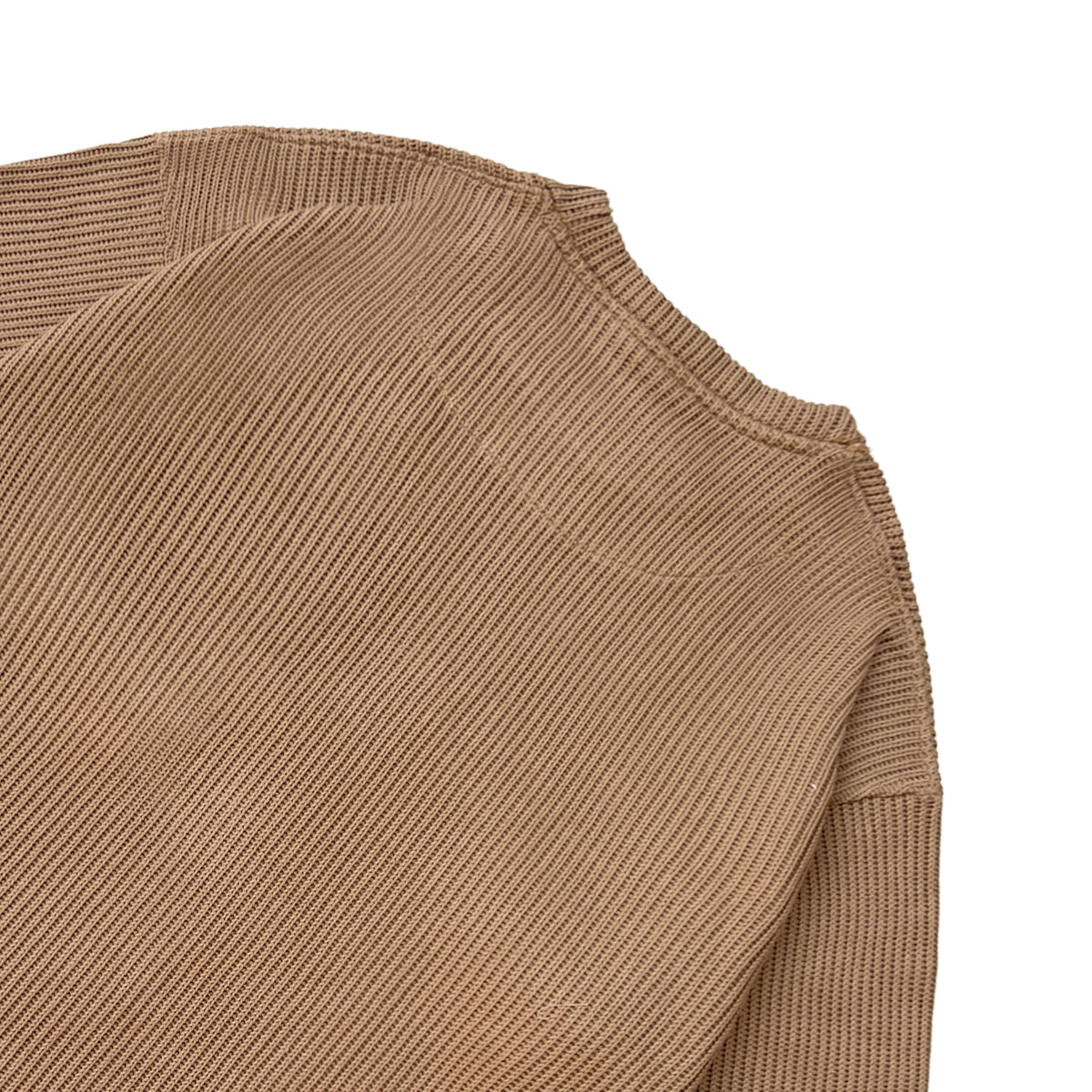 SWEATER KNIT FABRIC TSHIRT(BROWN) by GREY AREA