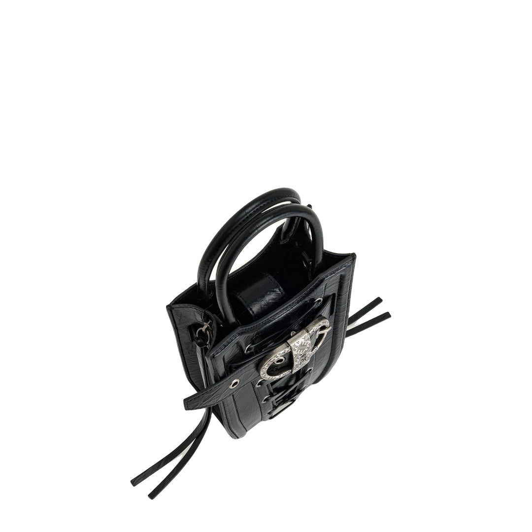 JW PEI FEI Crushed Straps Phone Bag - Black by JW PEI