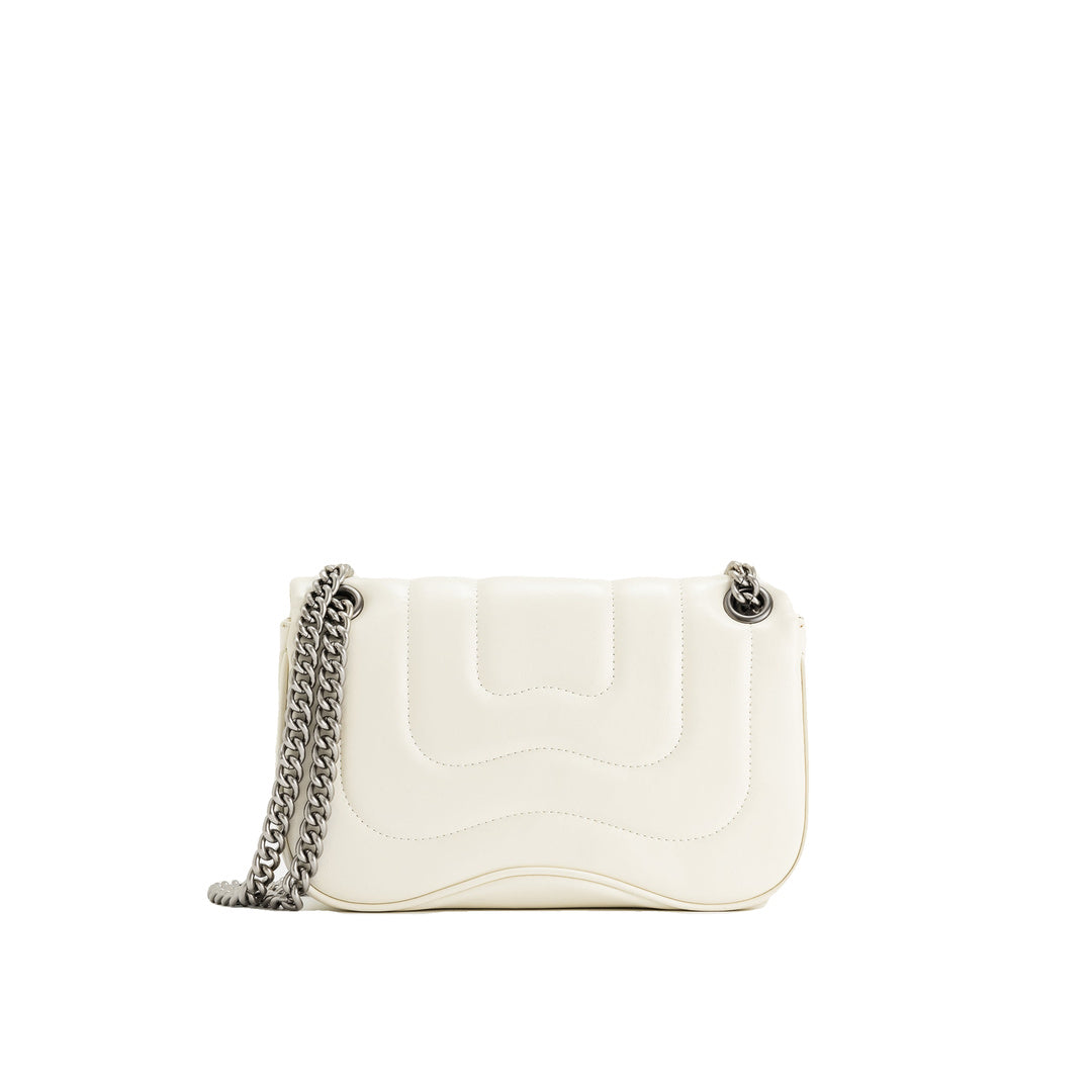 JW PEI Tina Quilted Chain Crossbody - Ivory by JW PEI