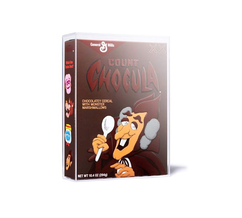 KAWS Monsters Count Chocula Cereal Limited Edition in Acrylic Case (Not Fit For Human Consumption) by KAWS