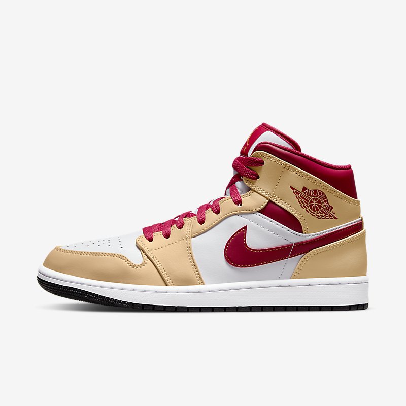 Air Jordan 1 Mid White Onyx/Light Curry White