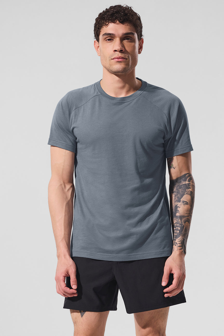 Triumph Raglan Tee - Steel Grey (M1133R)