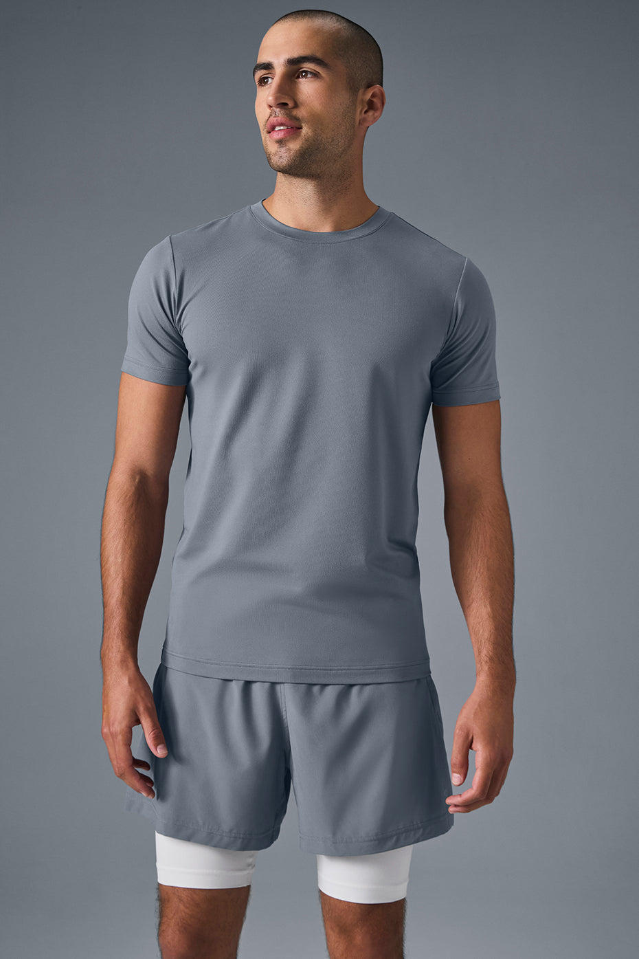 Conquer Reform Crewneck Short Sleeve - Steel Grey (M1205R)