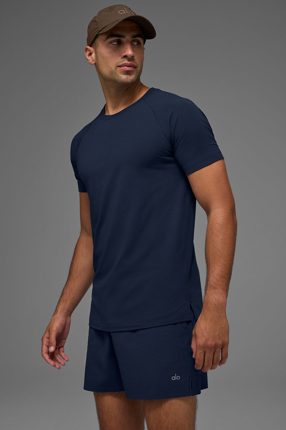 ALO Vapor Crewneck Short Sleeve - Navy (M1228R)