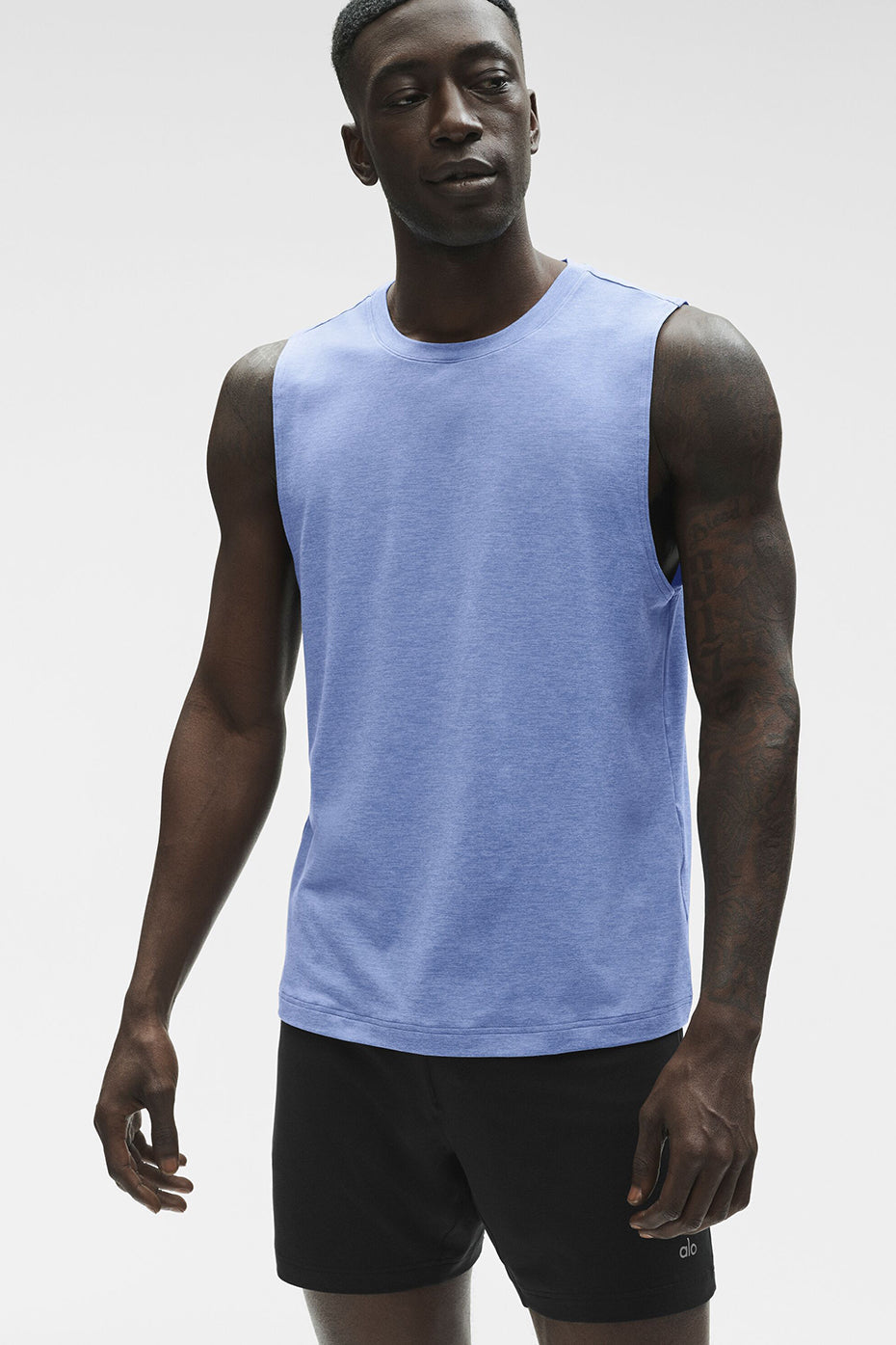 Conquer Muscle Tank - Provence Blue Heather (M2066R)