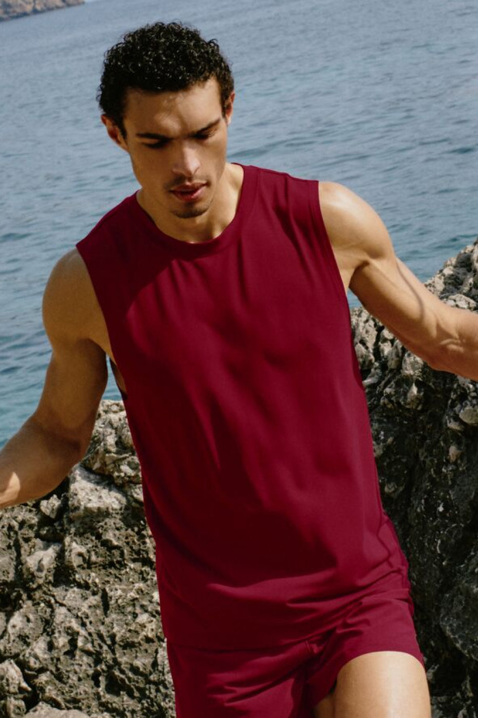 Conquer Muscle Tank - Garnet (M2066R)