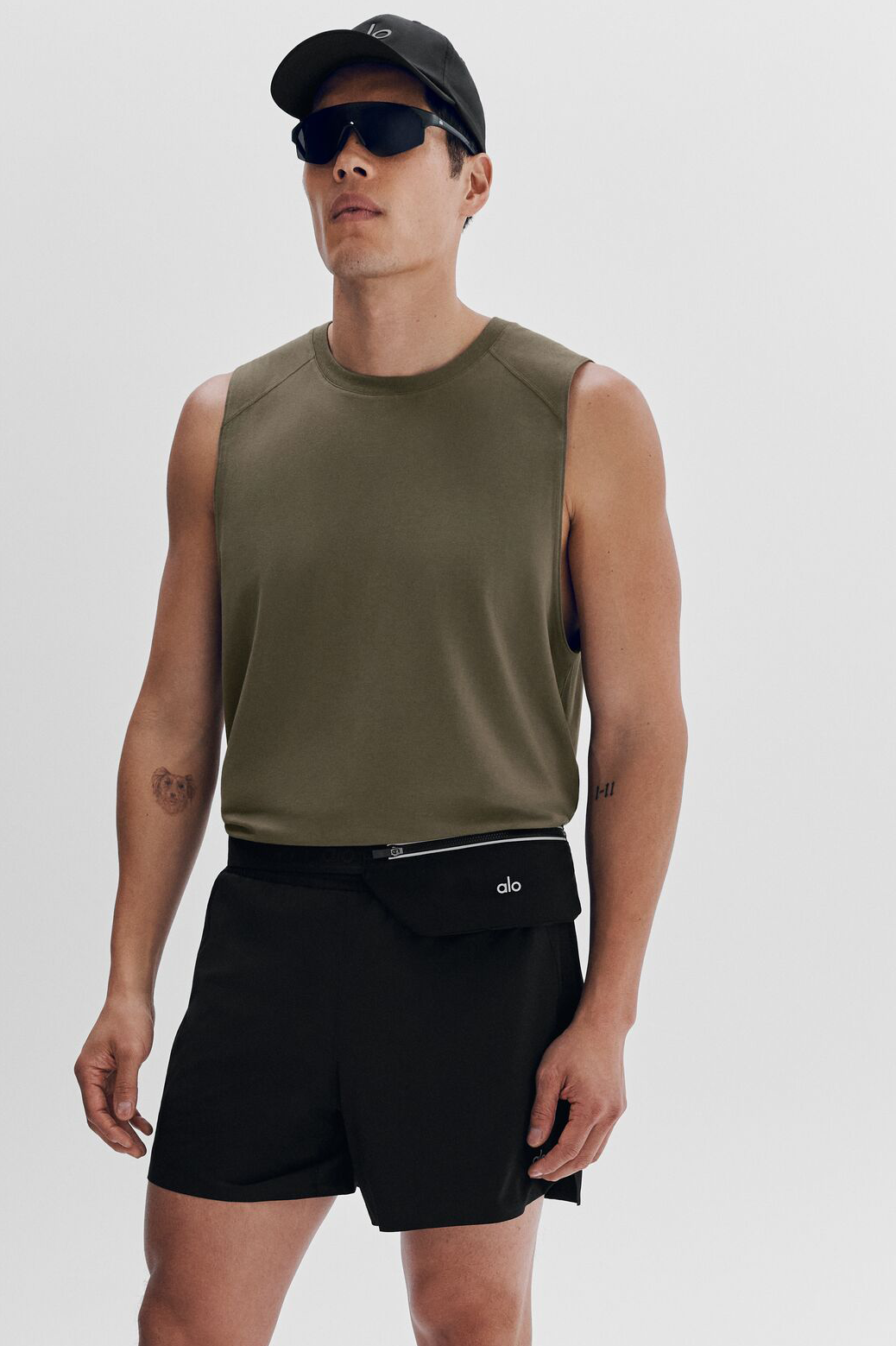 ALO Vapor Muscle Tank - Olive Tree (M2073R)