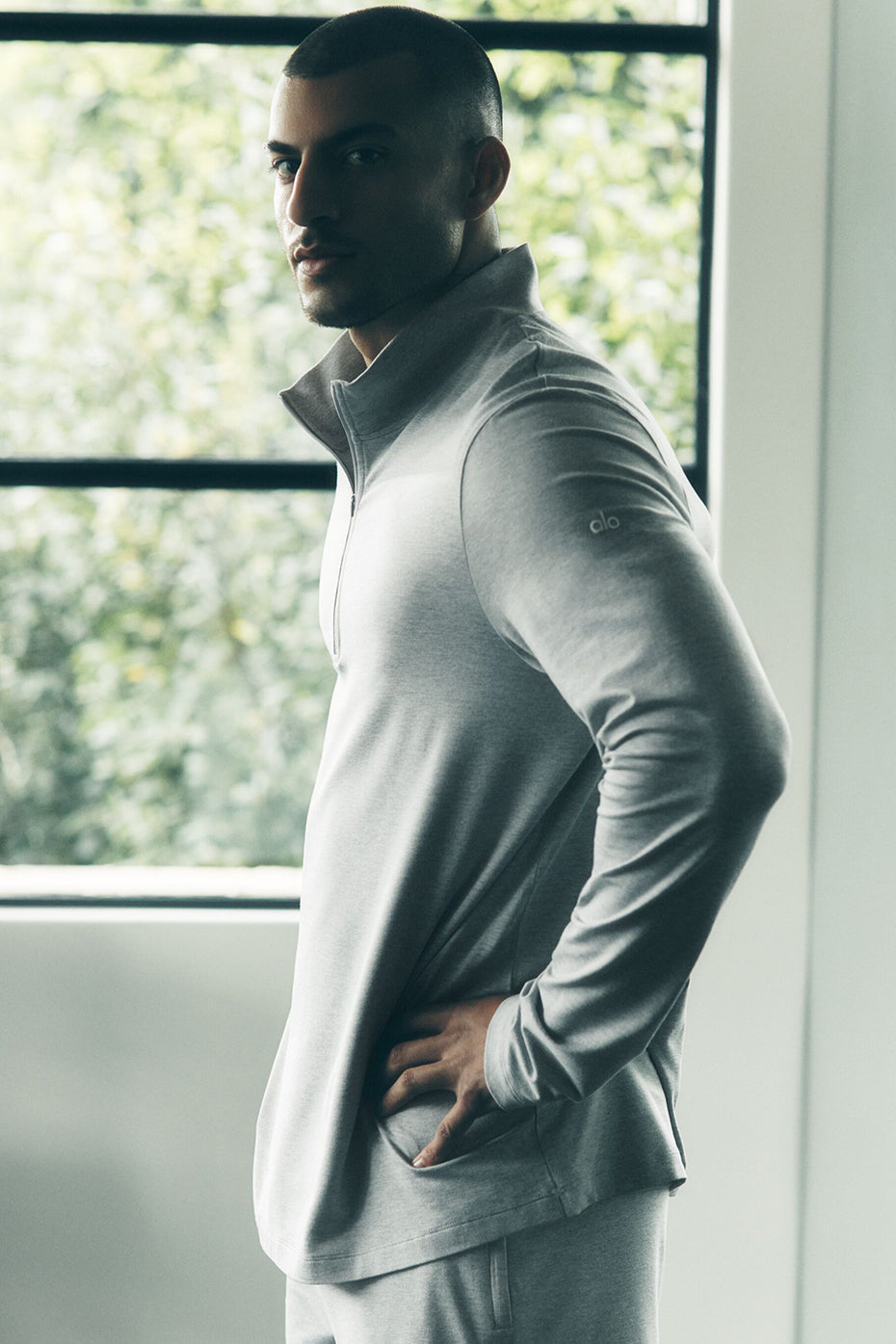 Conquer 1/4 Zip Reform Long Sleeve - Athletic Heather Grey (M3193R)