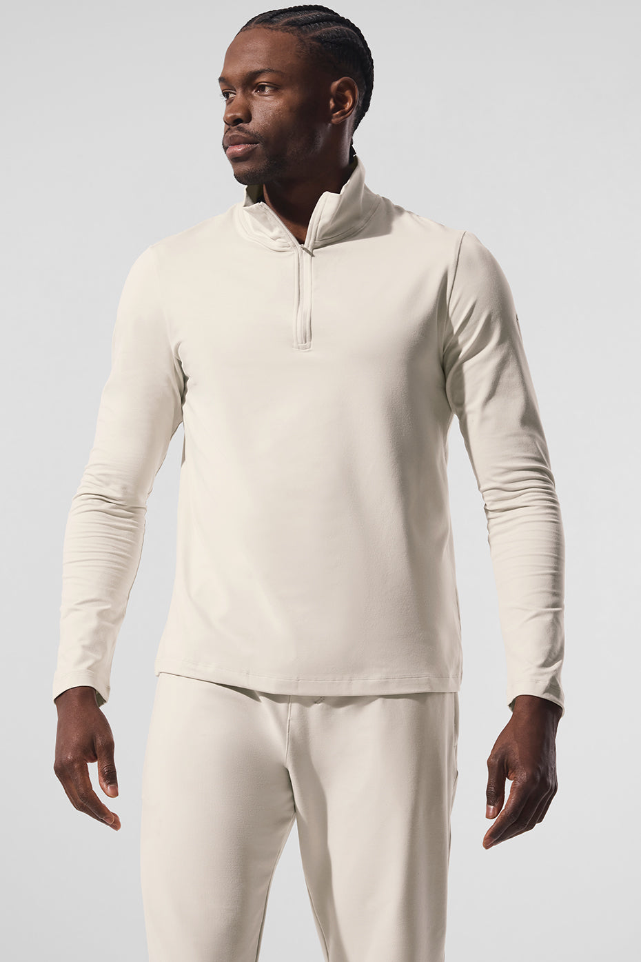 Conquer 1/4 Zip Reform Long Sleeve - Bone (M3193R)