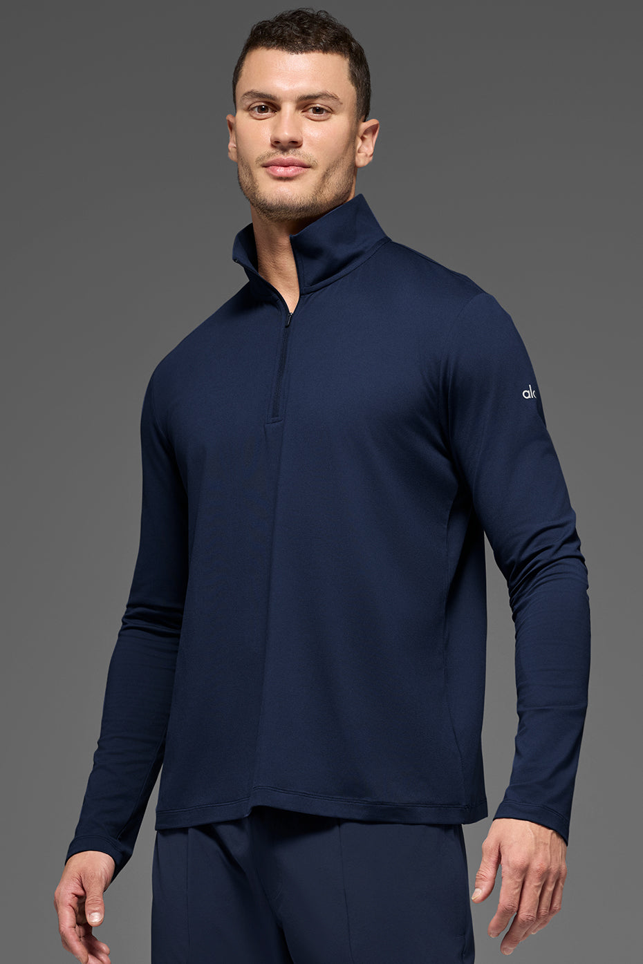 Conquer 1/4 Zip Reform Long Sleeve - Navy (M3193R)