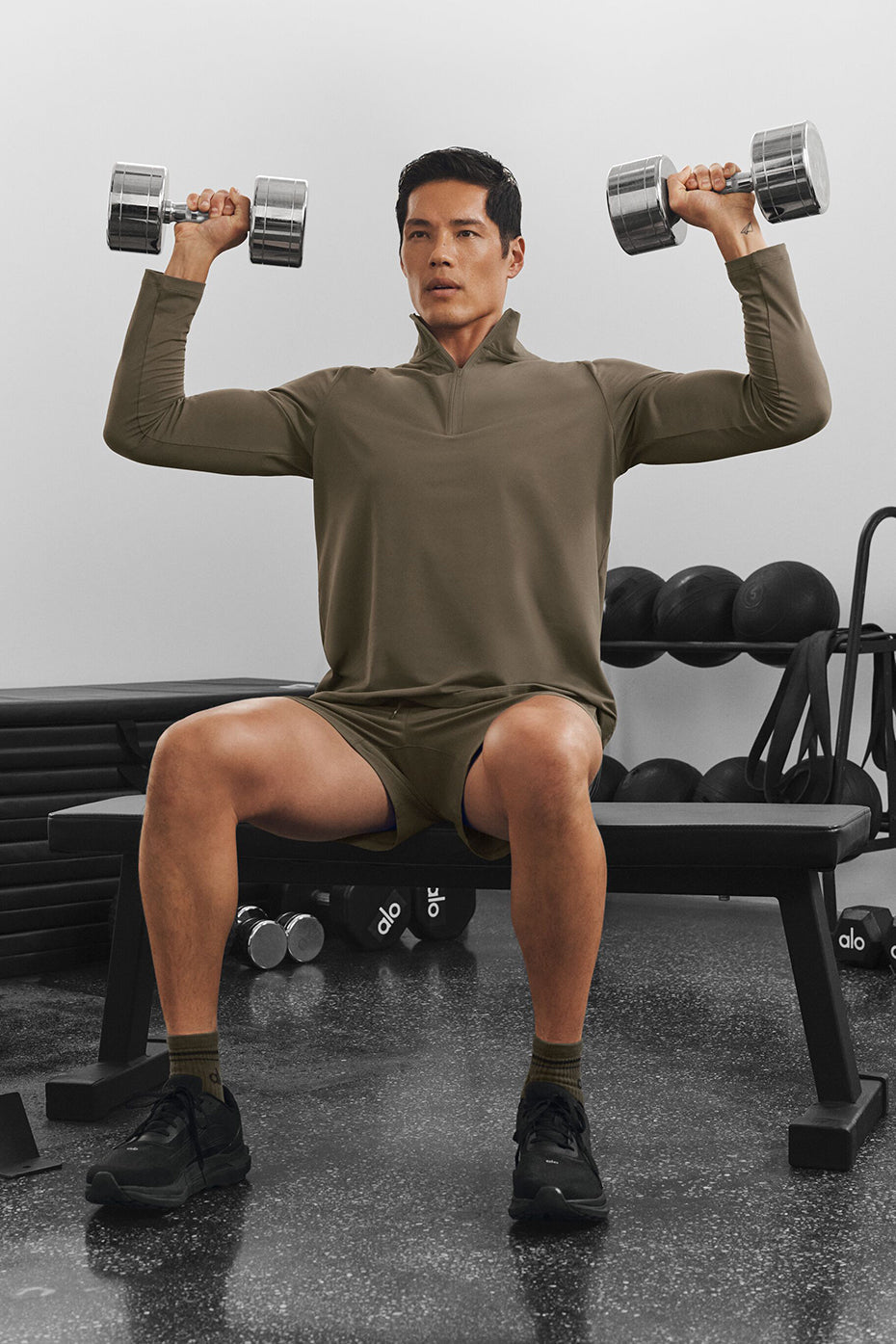 Conquer 1/4 Zip Reform Long Sleeve - Olive Tree (M3193R)