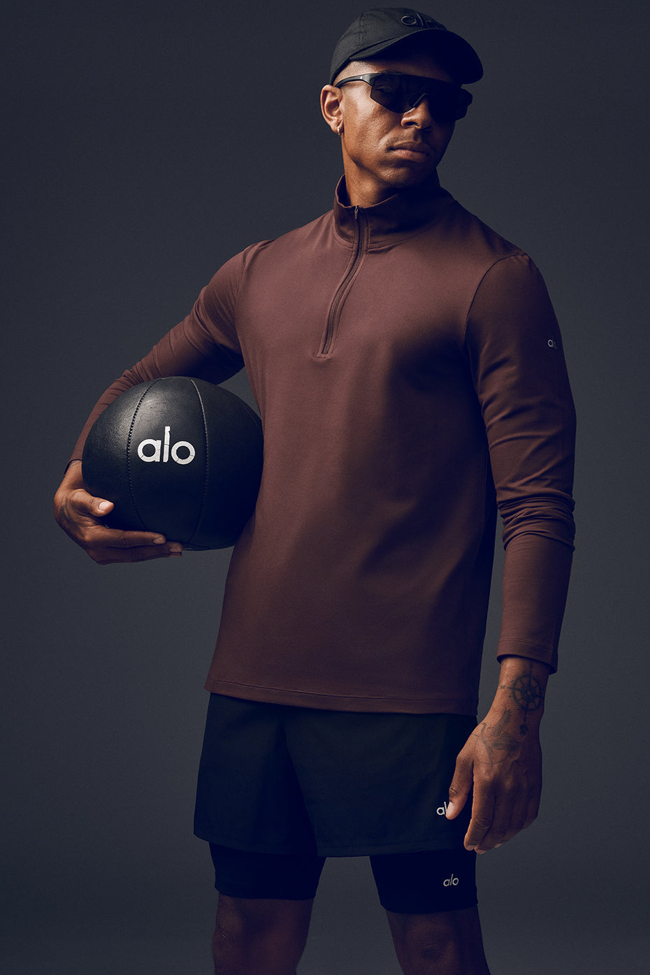 Conquer 1/4 Zip Reform Long Sleeve - Brownstone (M3193R)