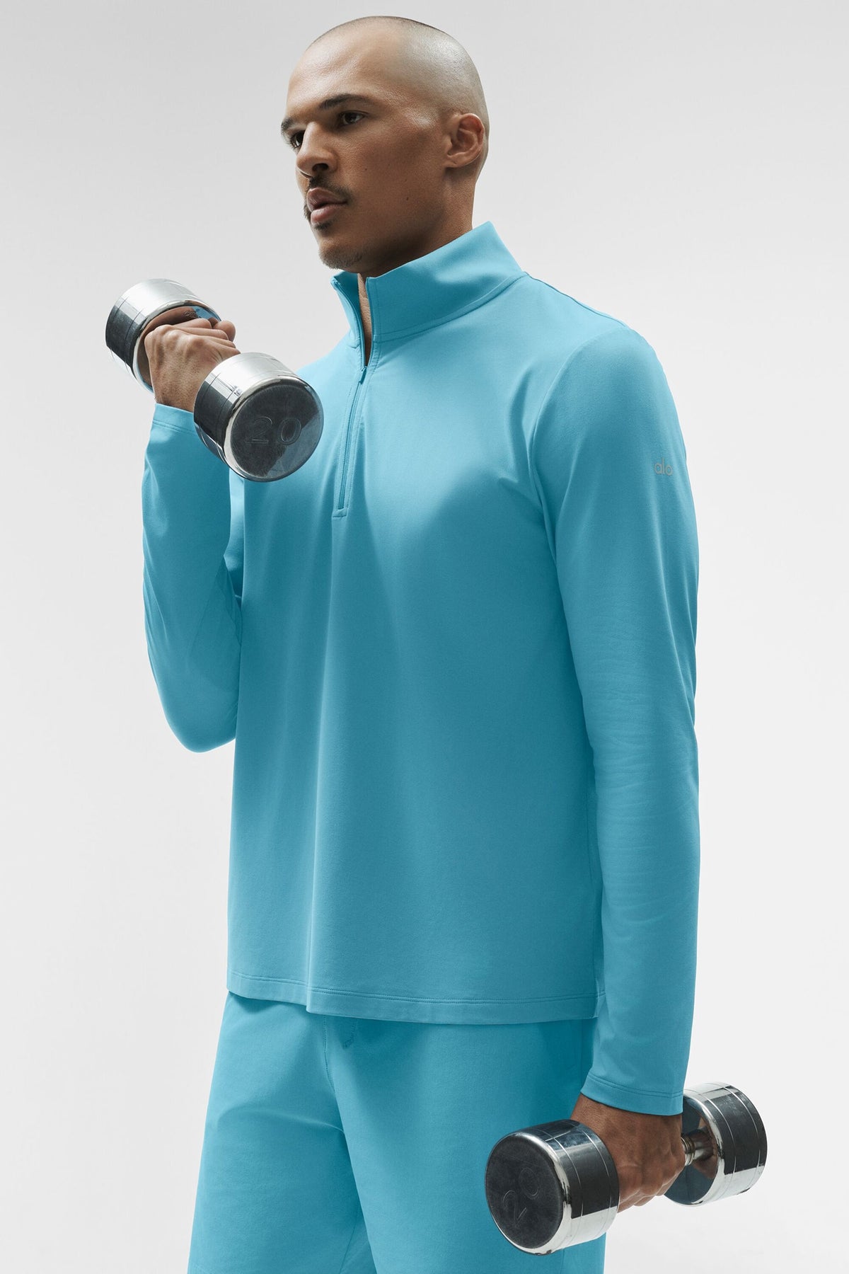 Conquer 1/4 Zip Reform Long Sleeve - Blue Breeze (M3193R)
