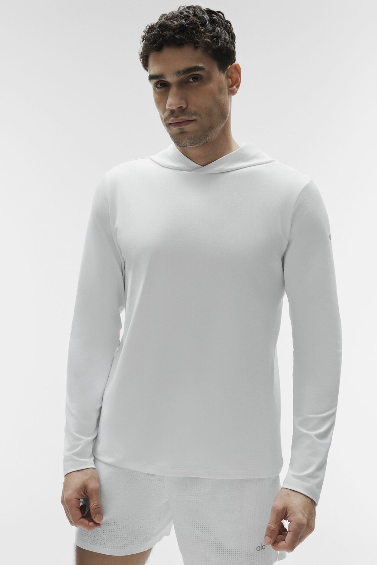 Conquer Reform Long Sleeve With Hood - White (M3199R)
