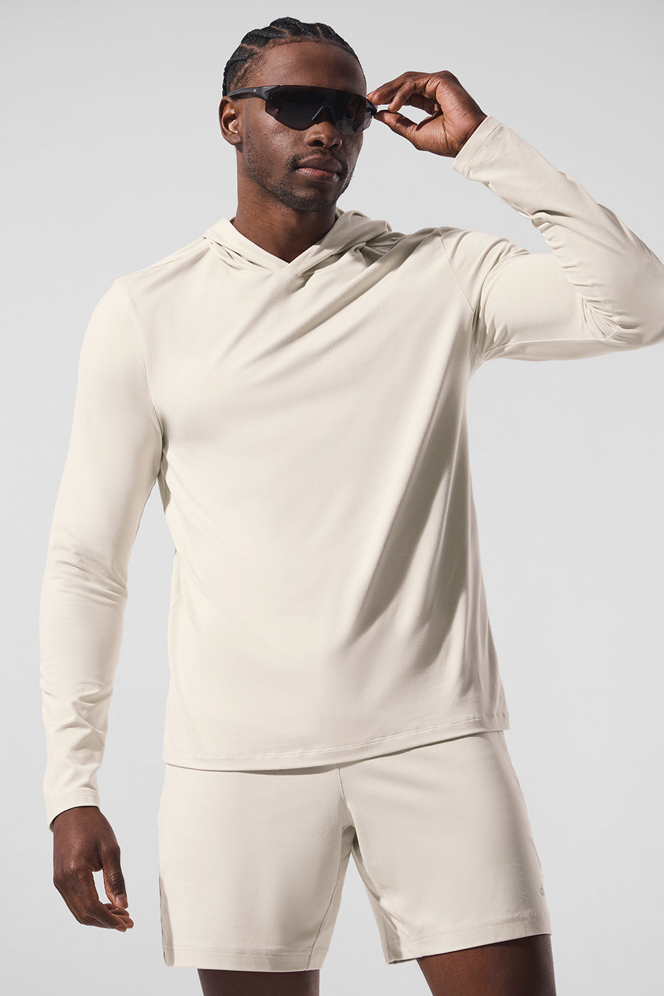 Conquer Reform Long Sleeve With Hood - Bone (M3199R)
