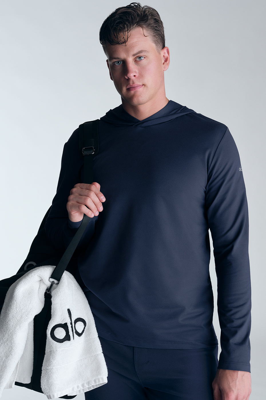 Conquer Reform Long Sleeve With Hood - Navy (M3199R)
