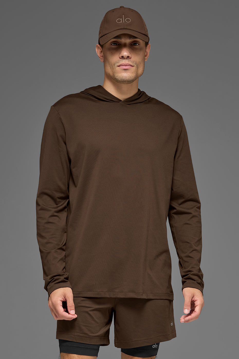 Conquer Reform Long Sleeve With Hood - Espresso (M3199R)