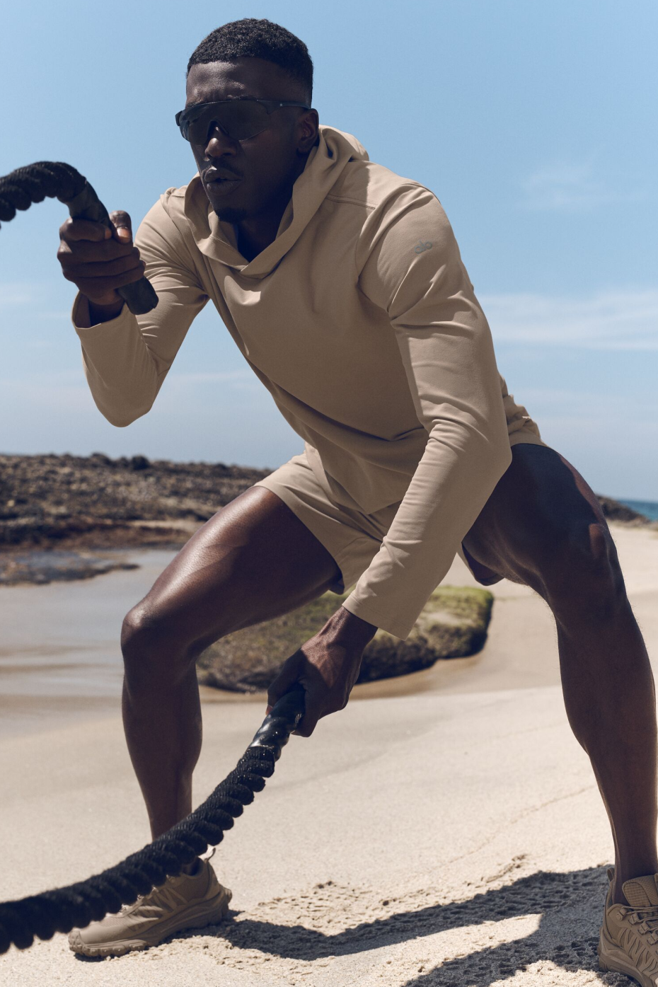 Conquer Reform Long Sleeve With Hood - Gravel (M3199R)