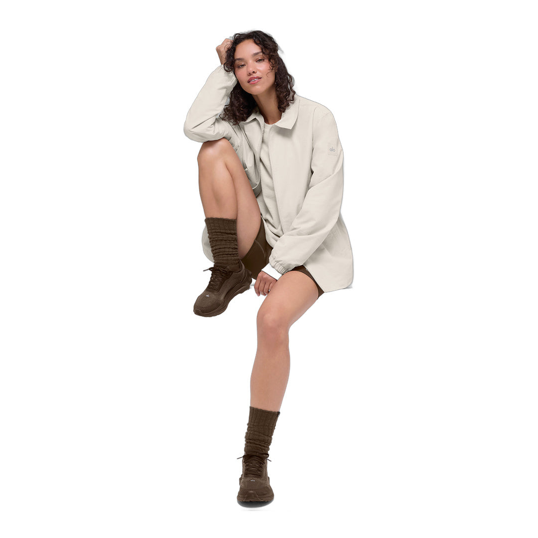 alo Torrent Overshirt - Bone by Alo Yoga