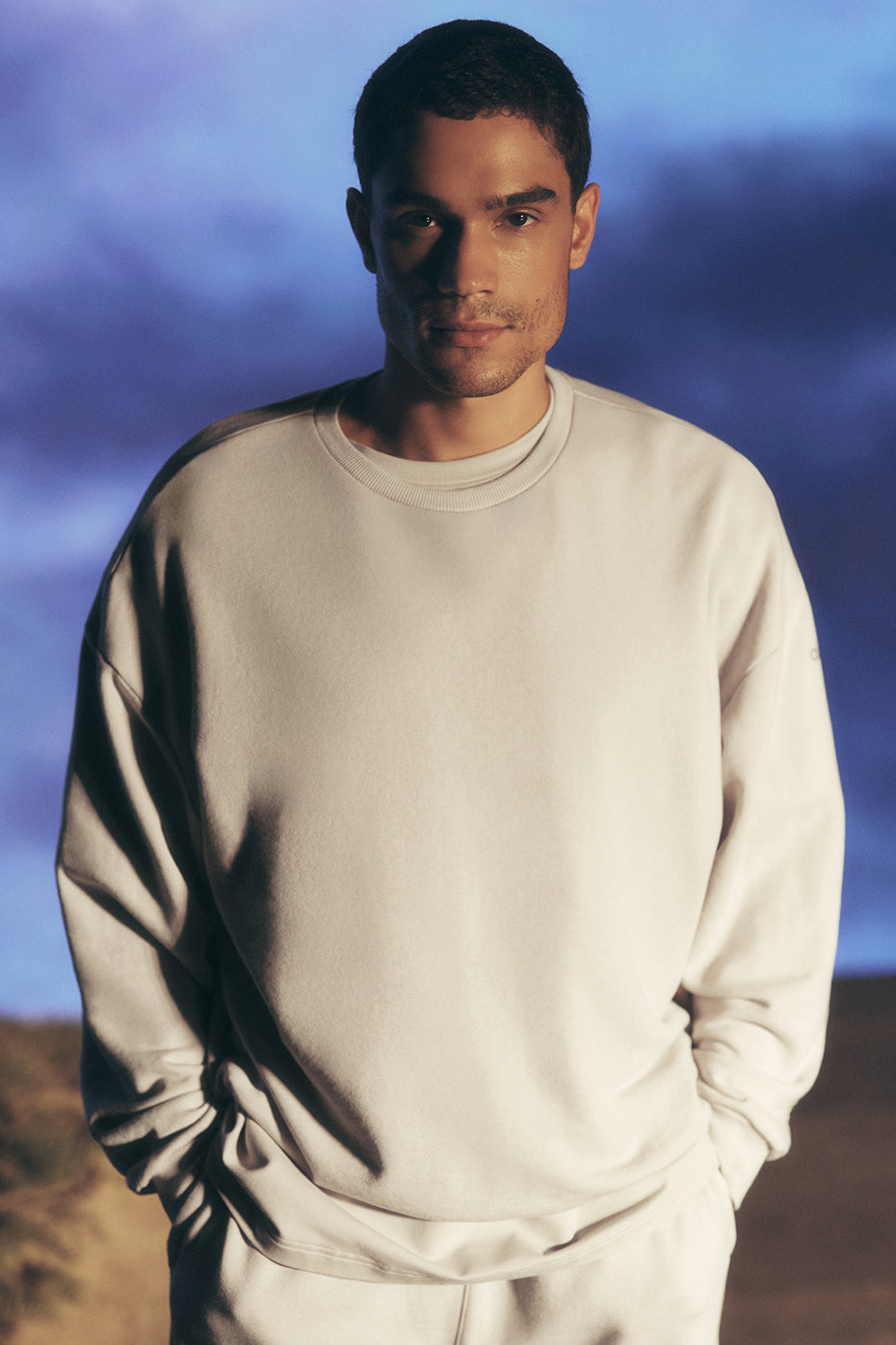 Chill Crew Neck Pullover - Bone (M3207R)