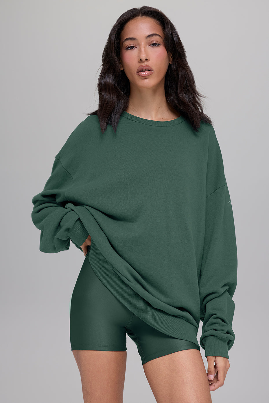 Chill Crew Neck Pullover - Clover Green (WOMENSM3207R)