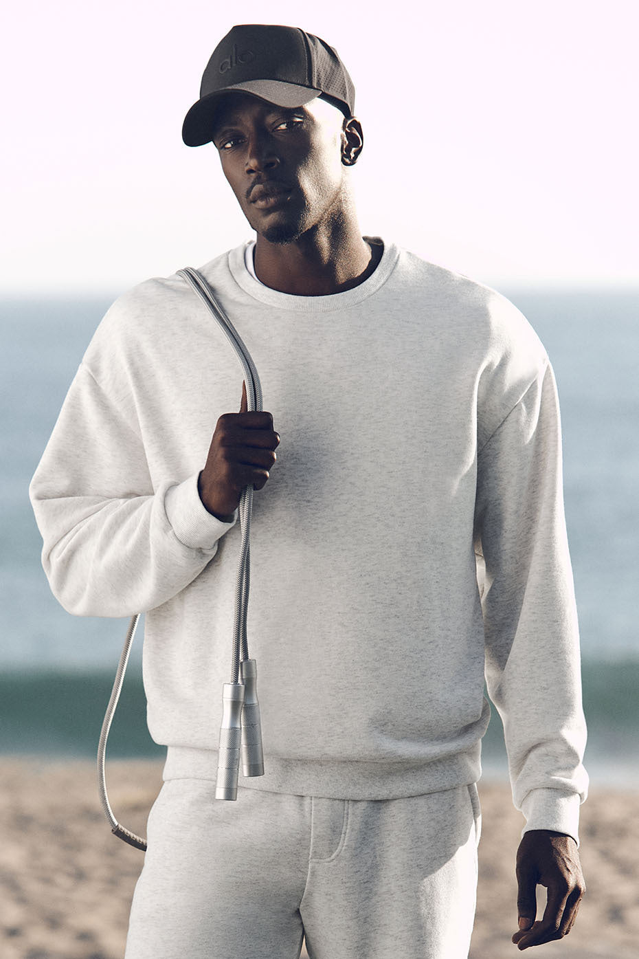 Chill Crew Neck Pullover - White Heather (M3207R)