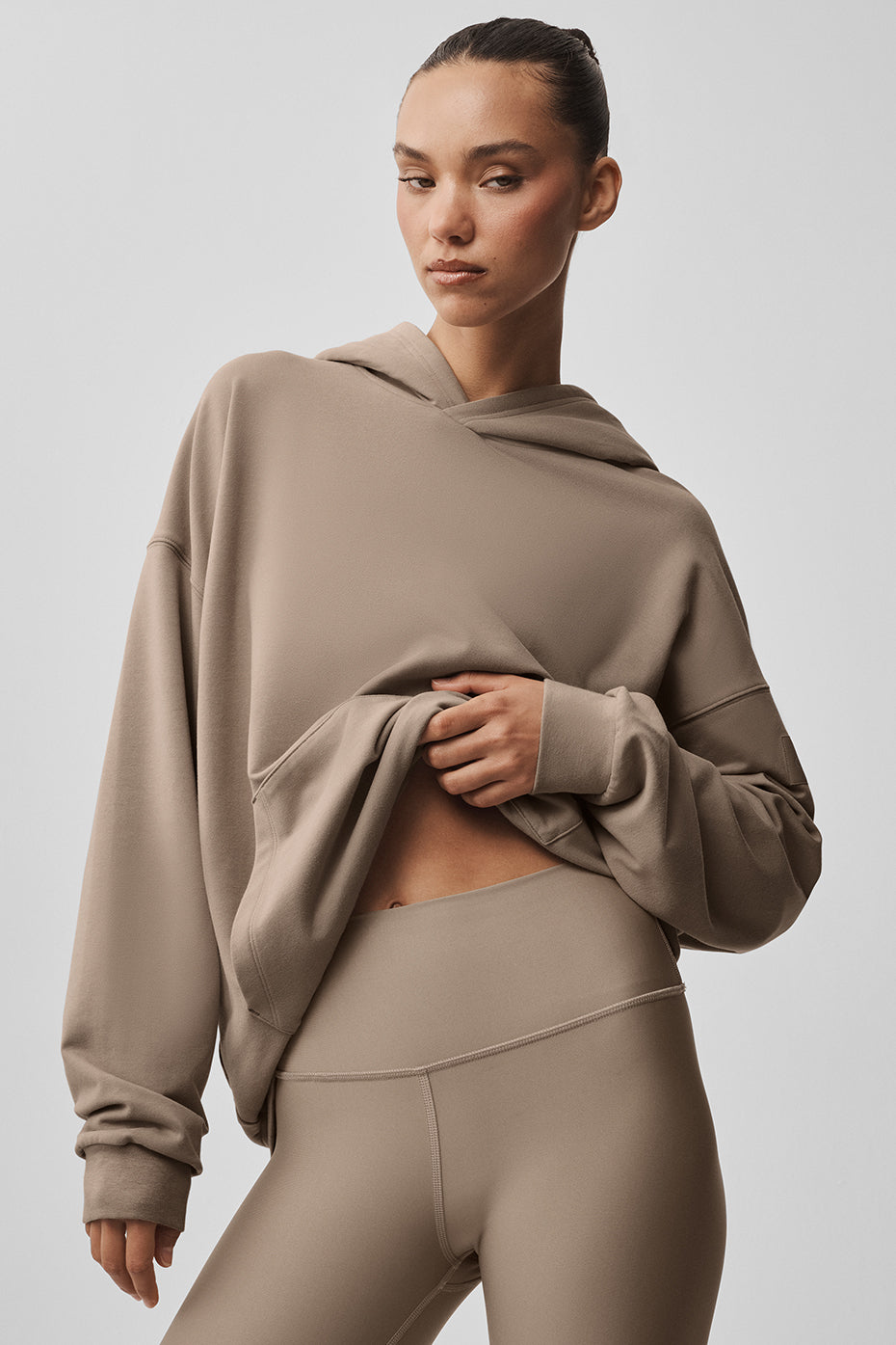 Double Take Hoodie - Gravel (WOMENSM3245R)