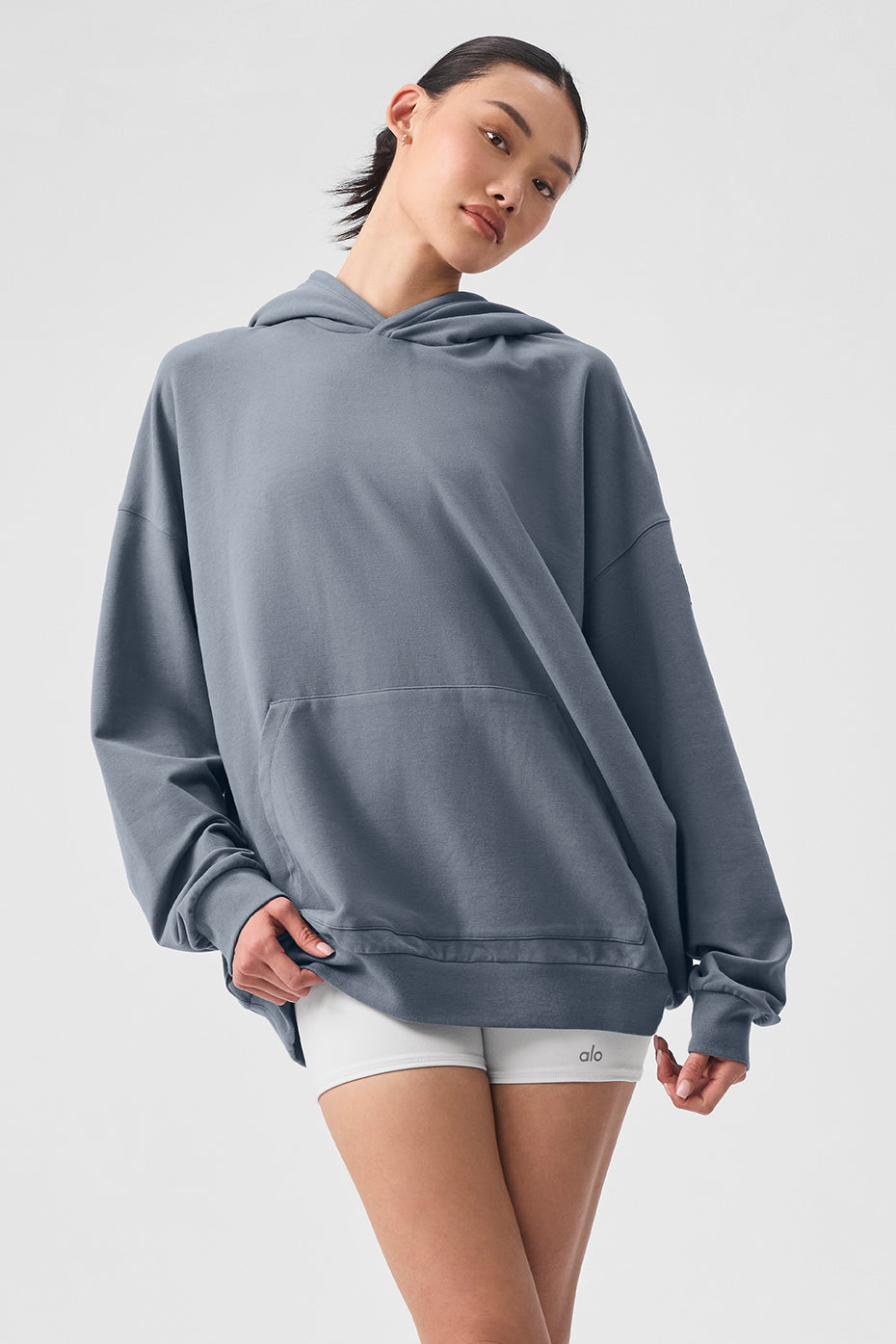 Double Take Hoodie - Steel Grey (WOMENSM3245R)