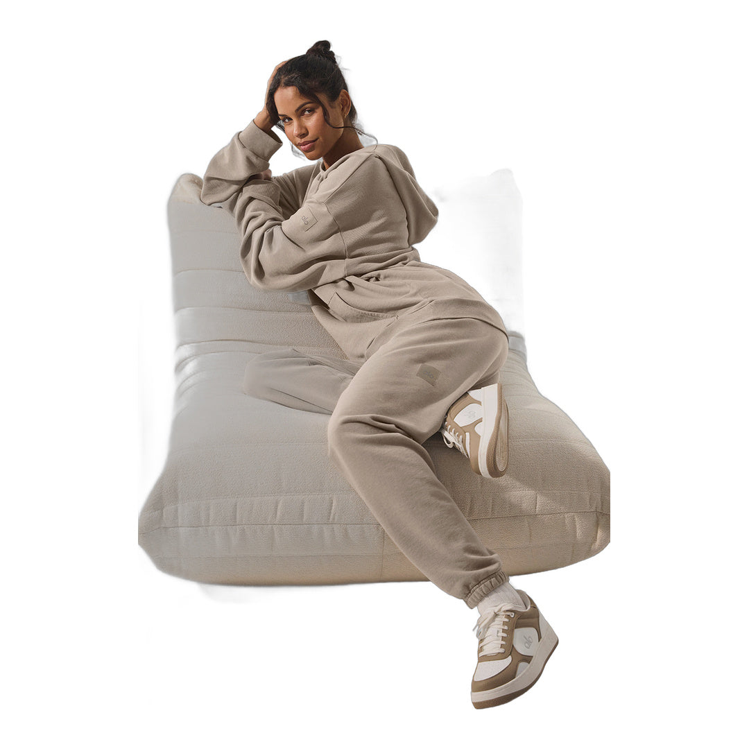 alo Chill Vintage Wash Hoodie - Gravel Wash by Alo Yoga