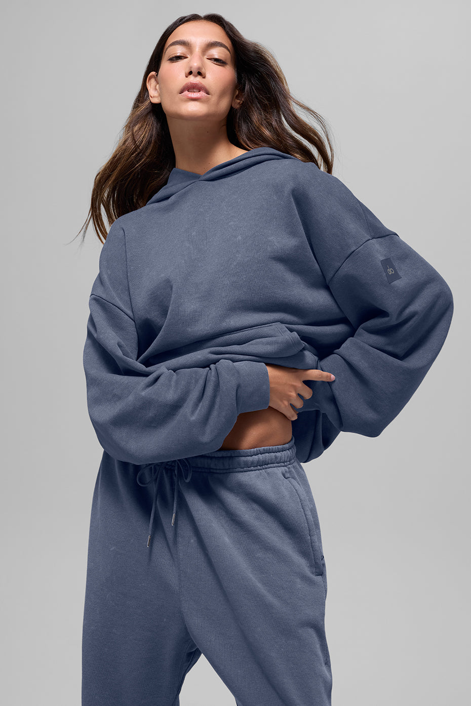 Chill Vintage Wash Hoodie - Bluestone Wash (WOMENSM3254R)