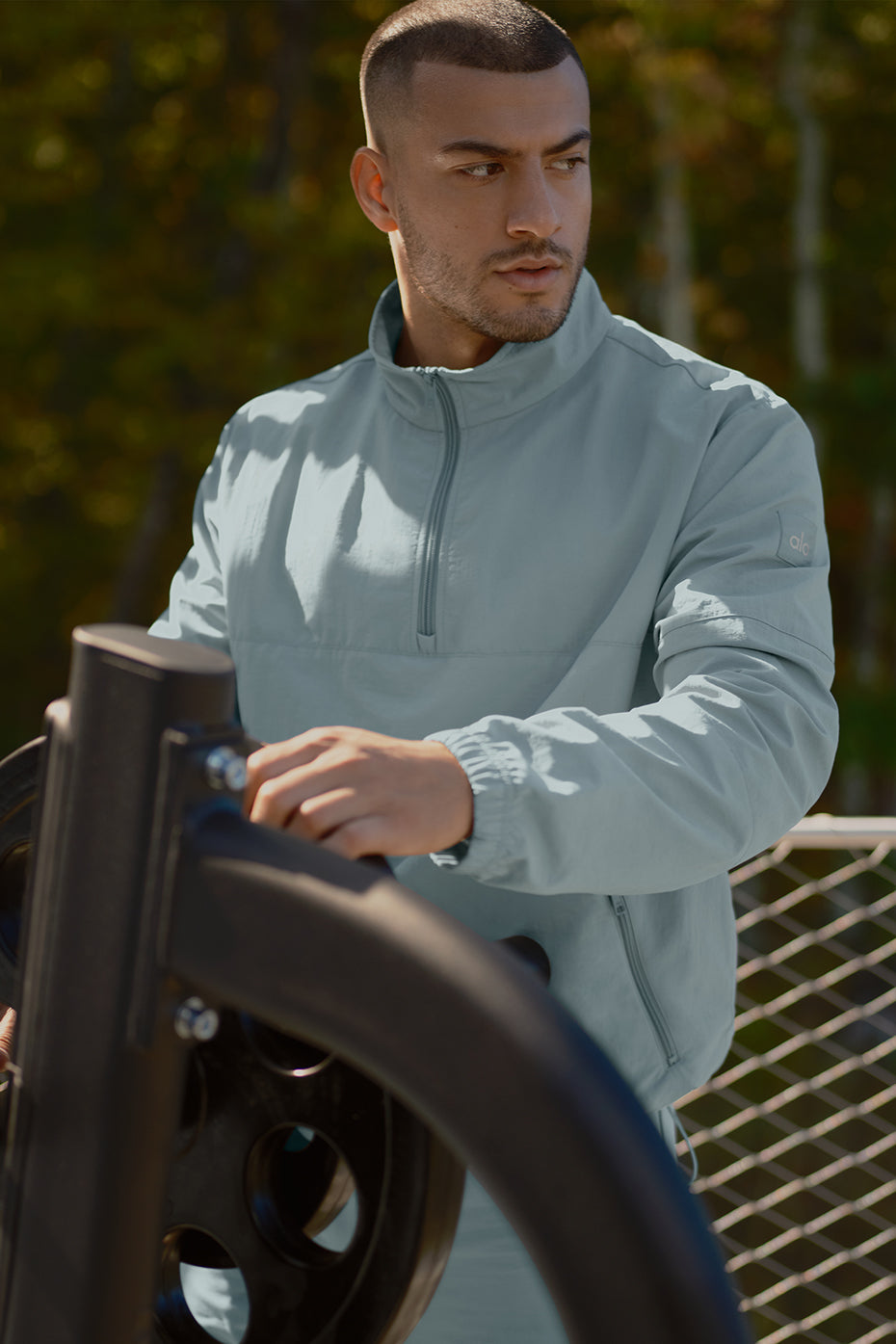 Light Weight Takeaway Track Pullover - Desert Sage (M3259R)
