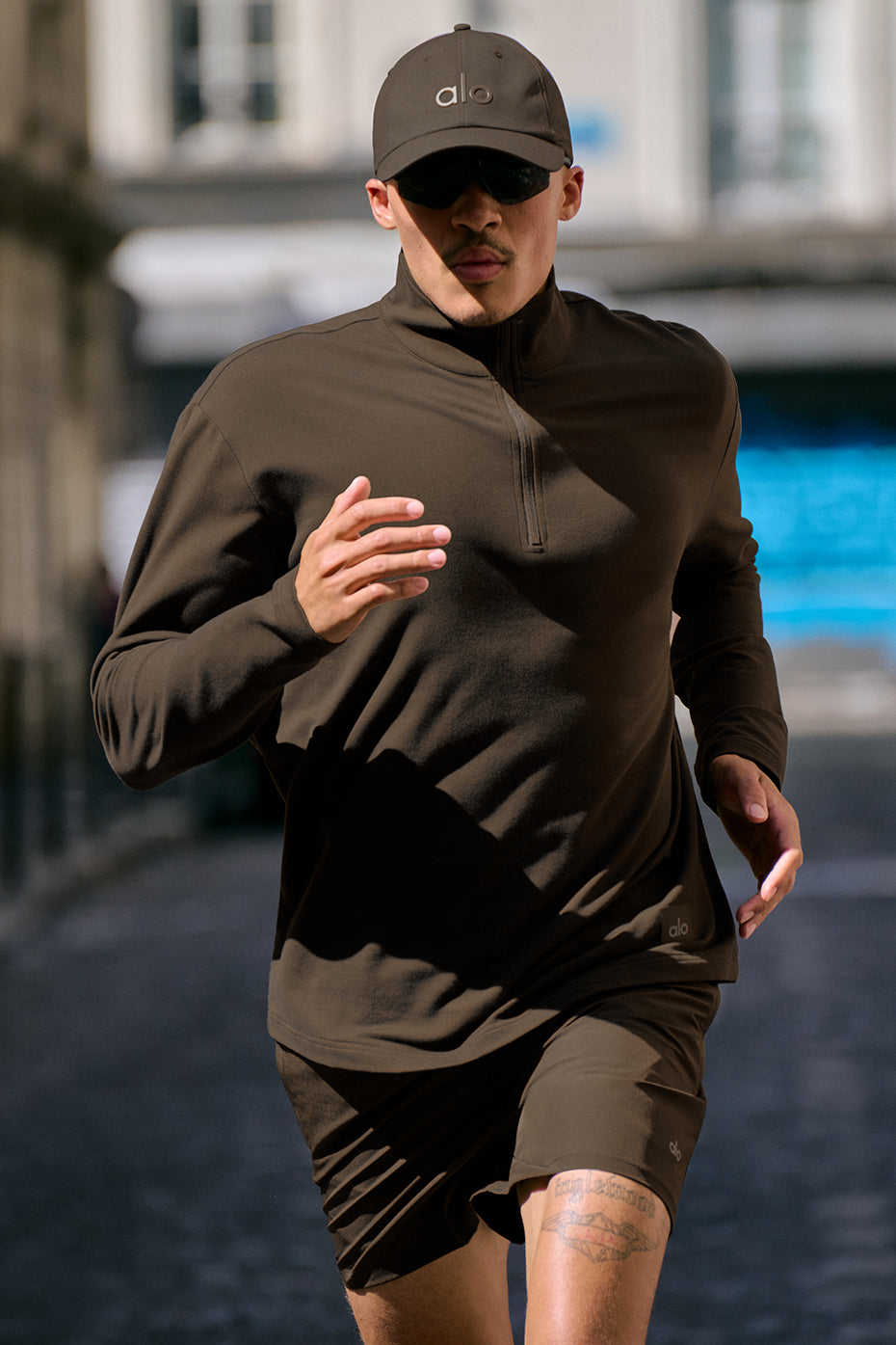 Double Take Long Sleeve 1/4 Zip - Espresso (M3290R)