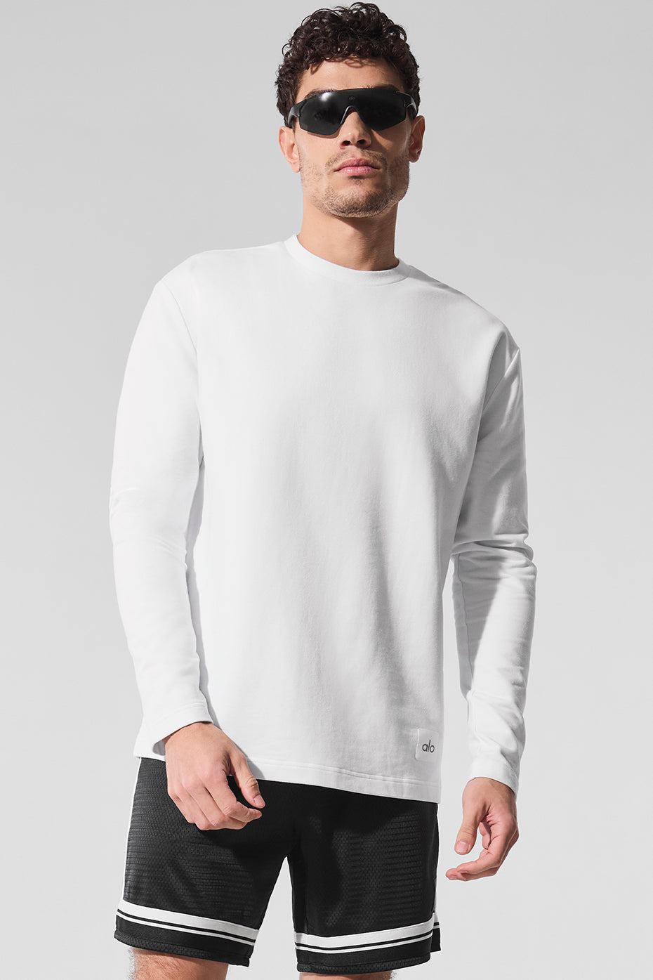 Double Take Long Sleeve Crew - White (M3299R)