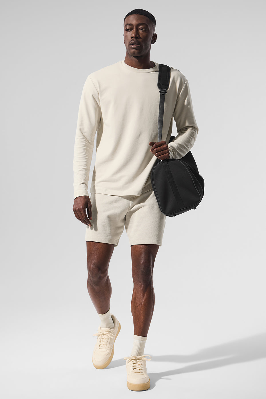 Double Take Long Sleeve Crew - Bone (M3299R)