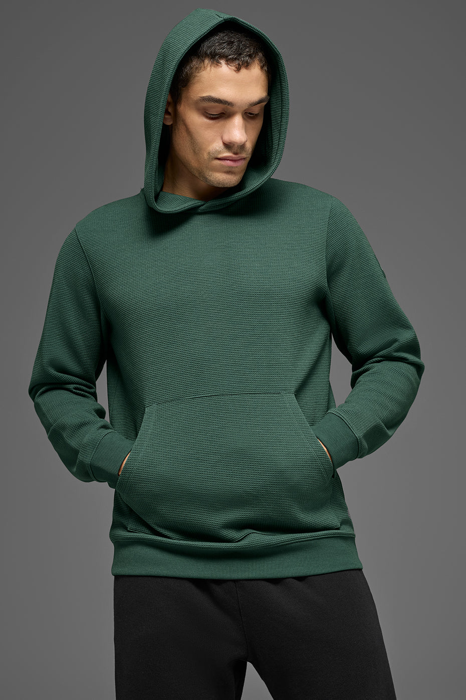 Waffle Lounge Hoodie - Clover Green (M3311R)