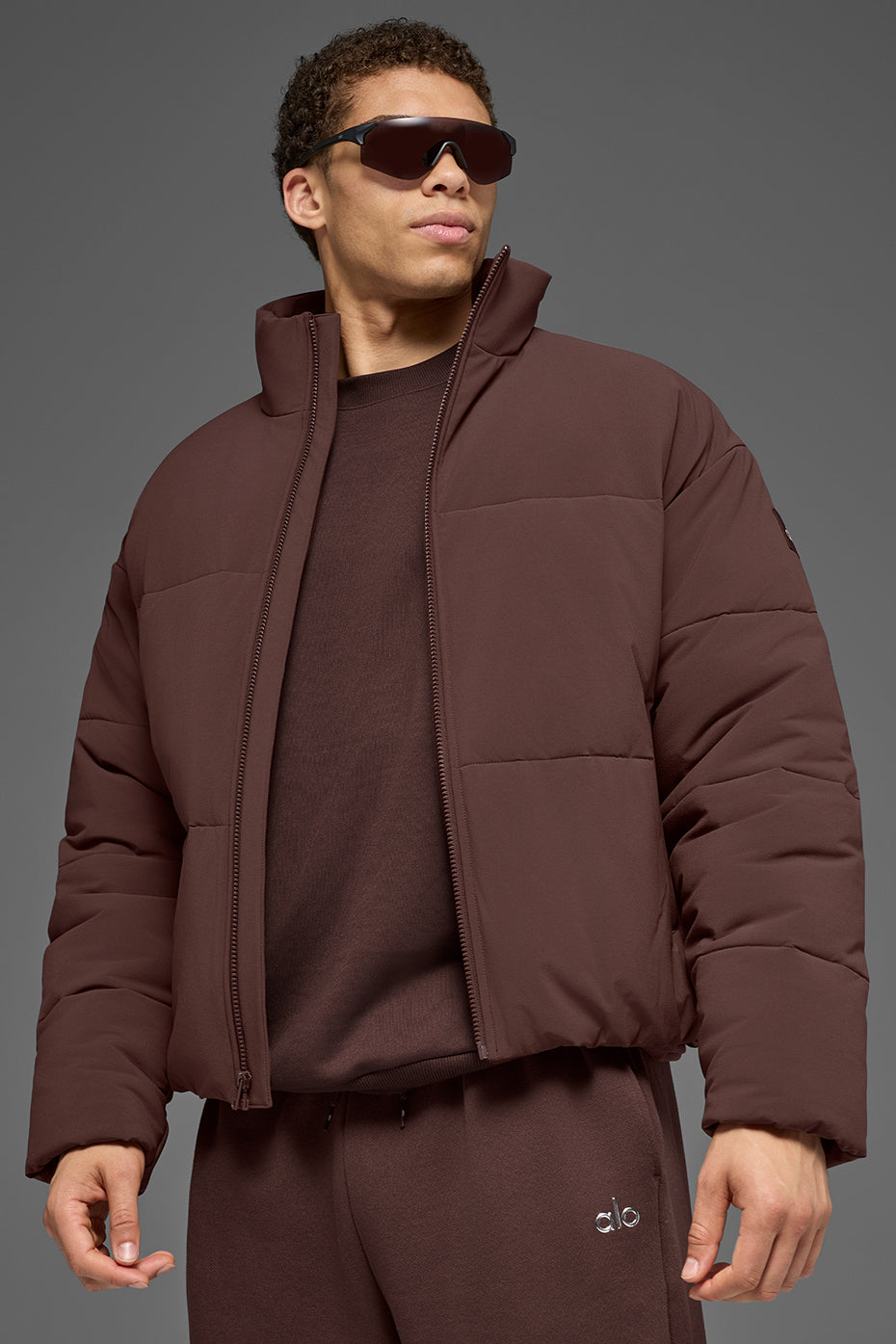Stretch Woven Street Puffer - Brownstone (M4134R)